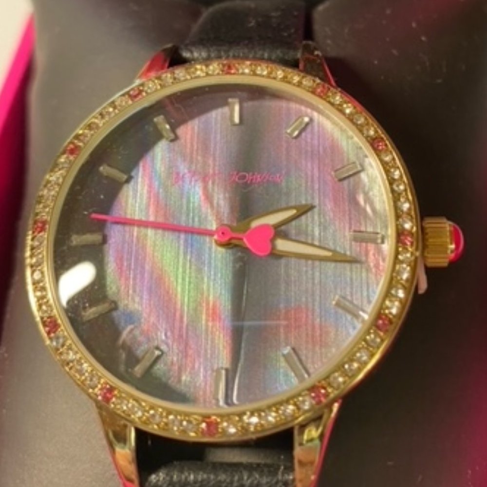 Betsey Johnson Fashion Rhinestoned Watch